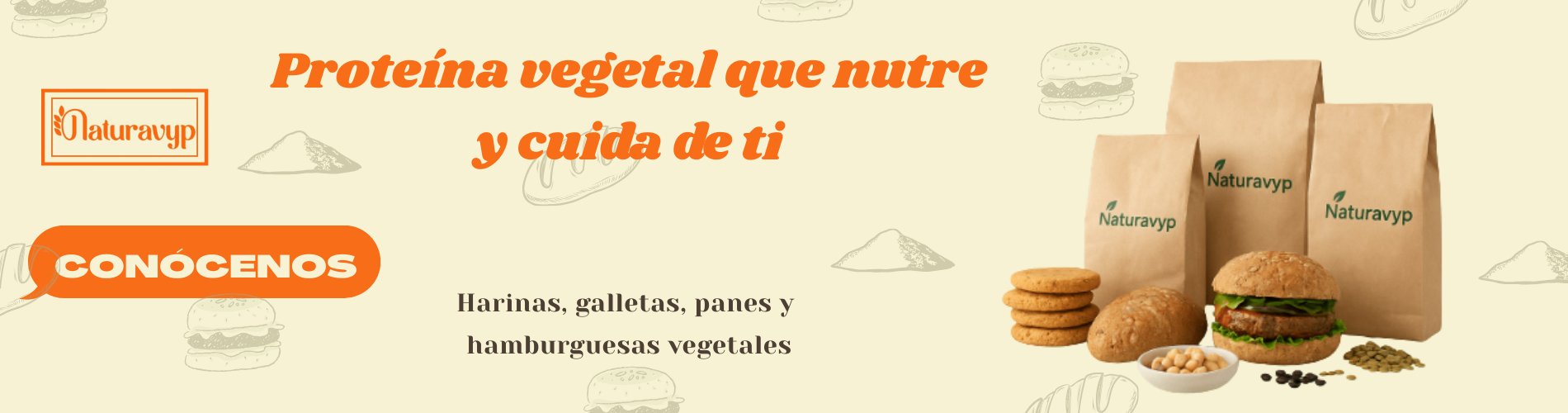 Banner proteína vegetal que nutre